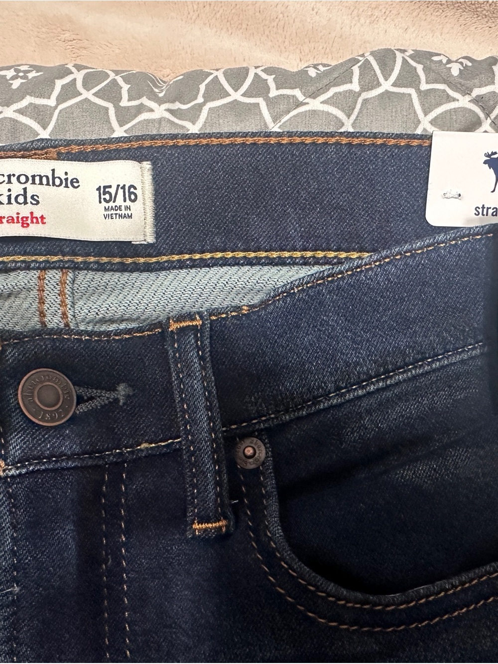 abercrombie kids indigo straight jeans